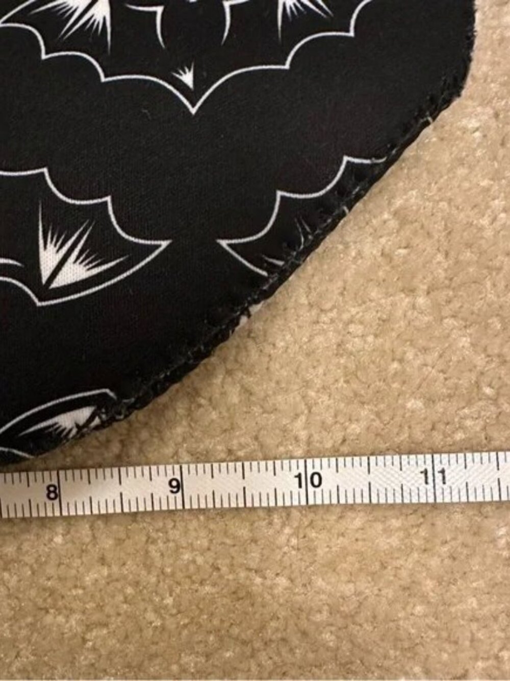 Sourpuss Black and White Bat Design Purse - Picture 5 of 8